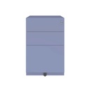 Cajonera móvil Bisley Note con 1 cajón personal y 1 de archivo en color malva morado