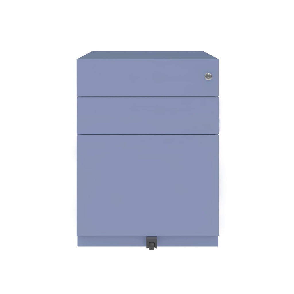 Cajonera móvil Bisley Note con 1 cajón personal y 1 de archivo en color malva morado