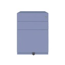 Cajonera móvil Bisley Note con 1 cajón personal y 1 de archivo en color malva morado