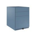 Cajonera móvil Bisley Note con 1 cajón personal y 1 de archivo en color azul claro