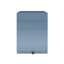 Cajonera móvil Bisley Note con 1 cajón personal y 1 de archivo en color azul turquesa