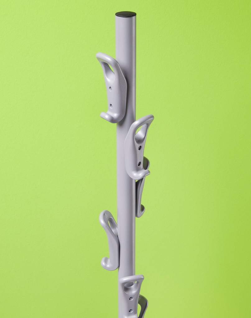 Perchero gris de pie de diseño para oficina