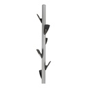 Perchero metálico de pie con 6 colgadores pintado en gris