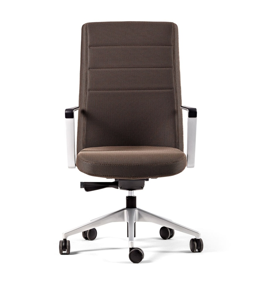 Sillón Cron Sport con respaldo alto tapizado en marrón