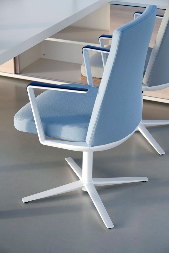 Sillones Cron con base blanca autoretorno