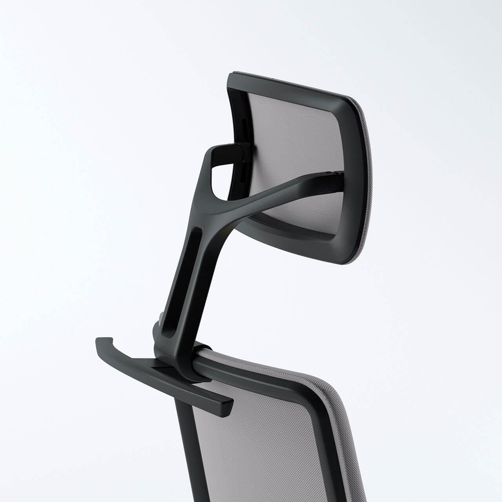 Cabecero de malla negra para silla A+S Work