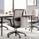 Silla de oficina con malla ergonómica A+S Work beige
