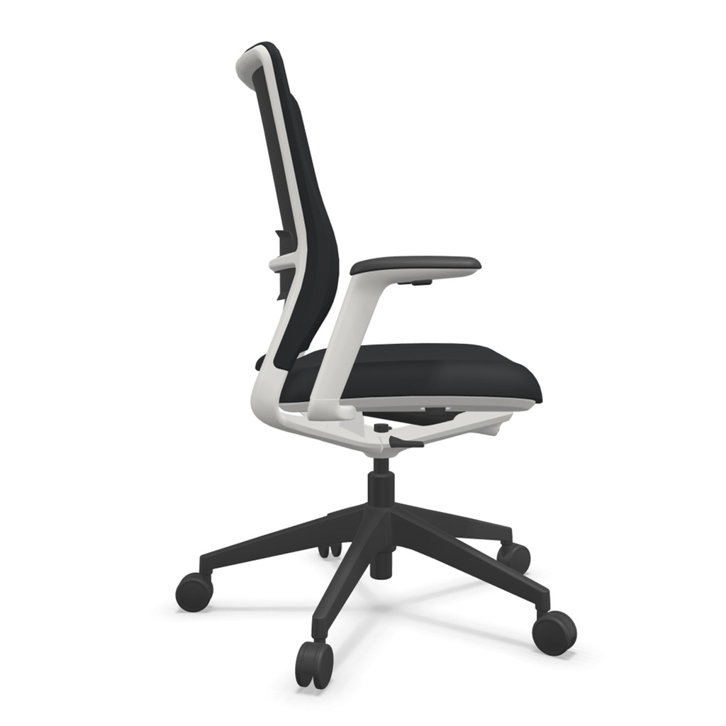 Silla ergonómica de oficina A+S Work de color blanco para entrega rápida