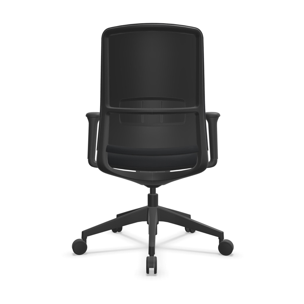 Silla ergonómica de oficina A+S Work de color negro para entrega rápida