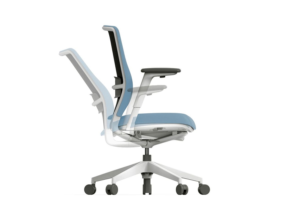 Silla ergonómica de oficina A+S Work tapizada con sistema All in One