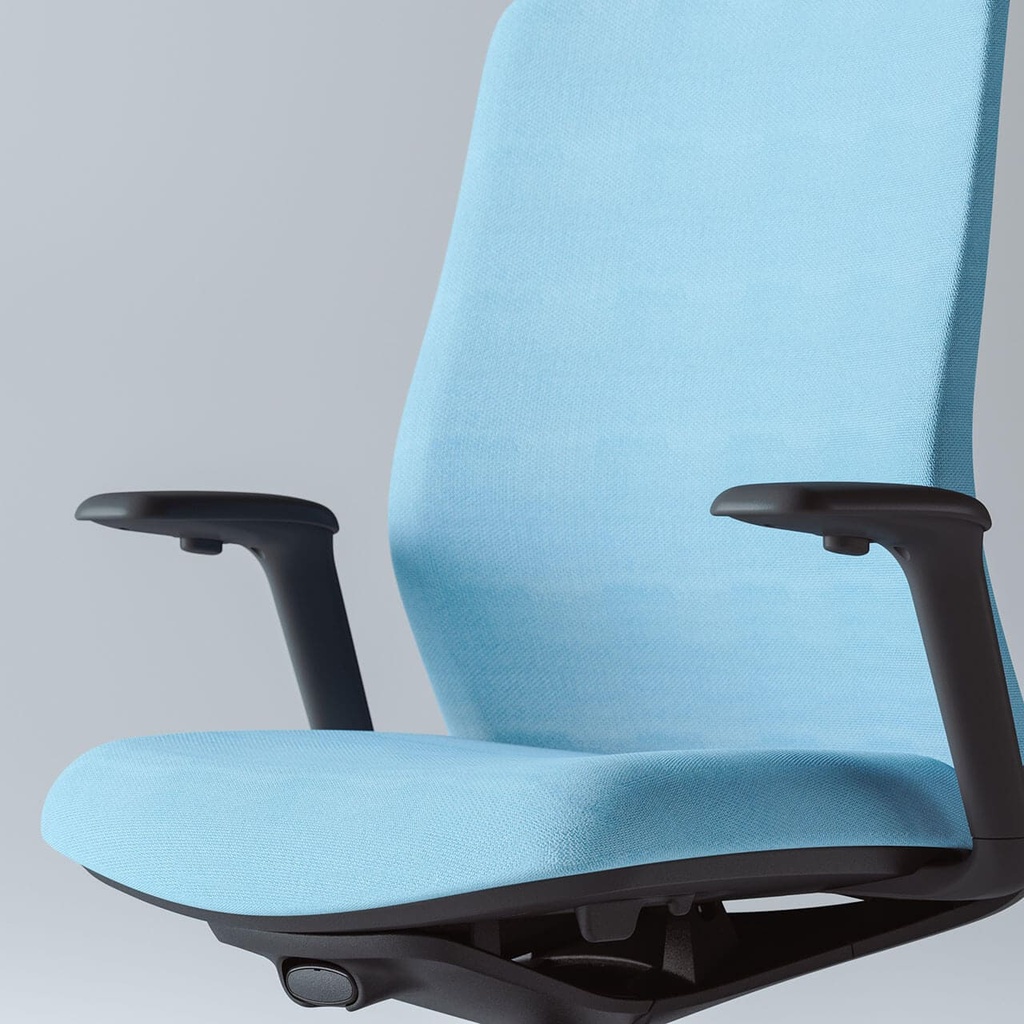 Silla ergonómica de oficina A+S Work de color azul