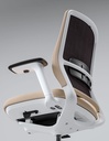Silla ergonómica de oficina A+S Work con estructura blanca