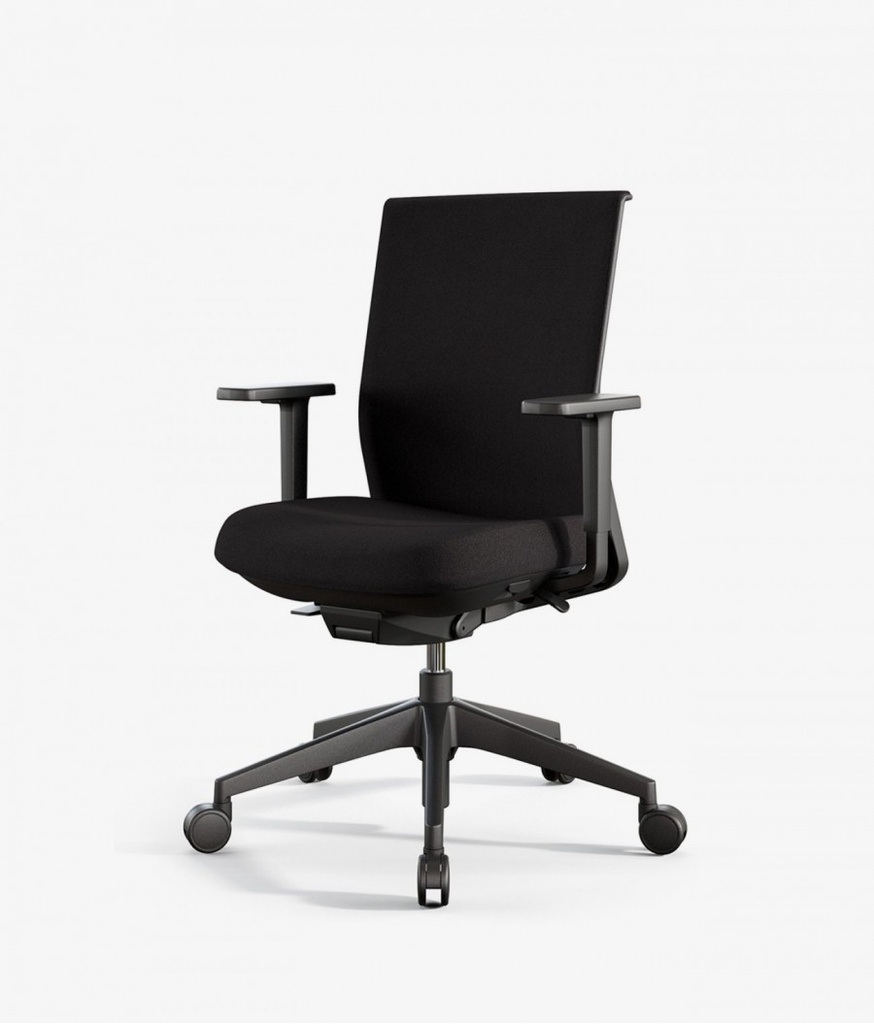 Silla de oficina Stay en negro para envío rápido