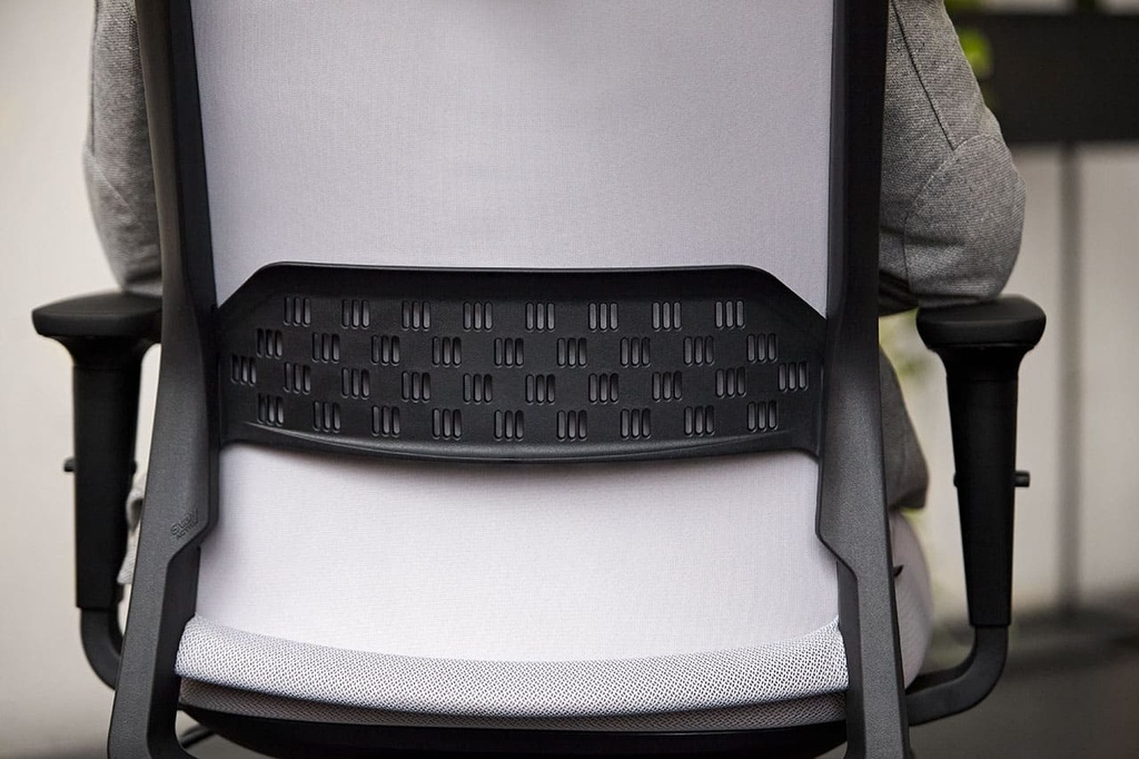 Respaldo de la silla de oficina Stay tapizado en gris