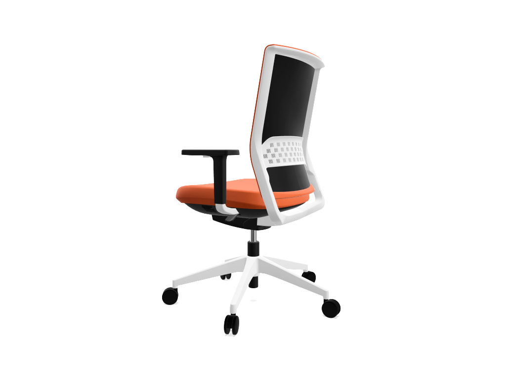 Silla Stay tapizada en naranja