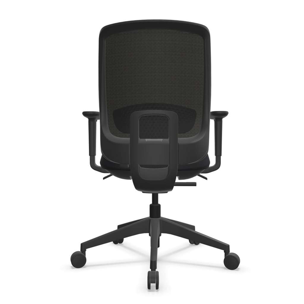 Silla ergonómica Trim de Actiu con malla transpirable y asiento tapizado en negropara envío rápido