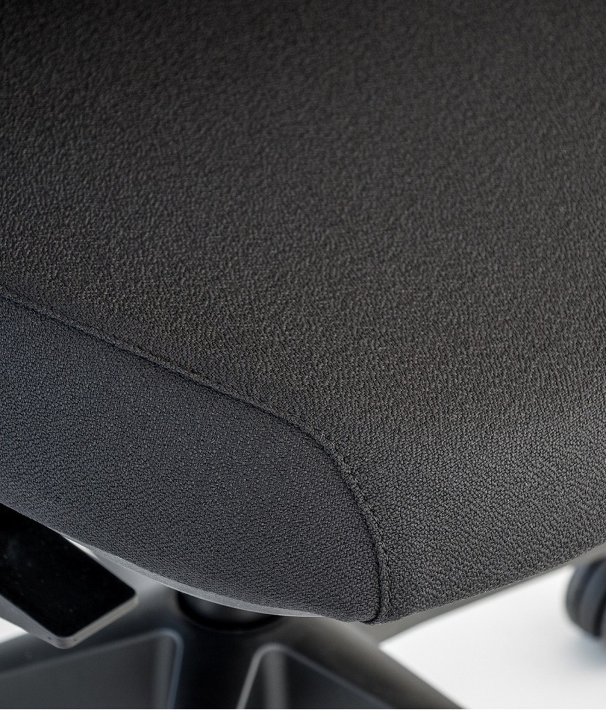 Asiento negro de la silla ergonómica Trim de Actiu con malla transpirable para envío rápido