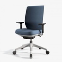 Silla de oficina blanca con tapizado azul para envío rápido Trim de Actiu