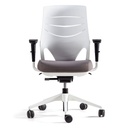 Silla Efit 40 con respaldo alto y asiento marrón