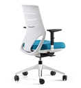 Silla Efit 40 con respaldo alto y asiento azul