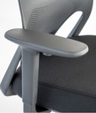 Detalle de la silla Efit 40 en negro