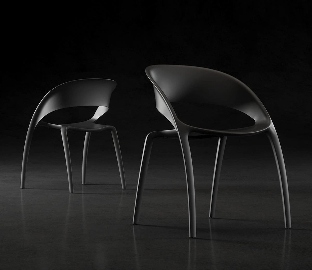 Silla Actiu Bee con diseño de cuatro patas en negro