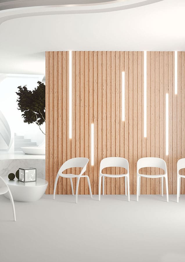 Silla de diseño Actiu Bee en sala de espera