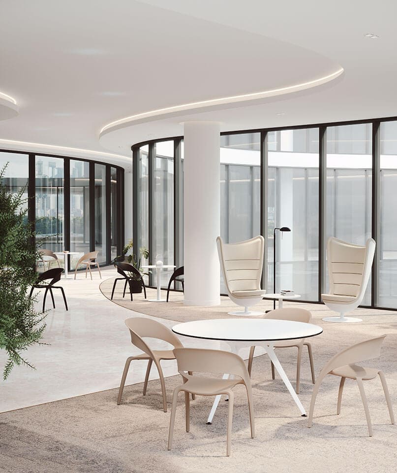 Silla de diseño Actiu Bee para entornos de hostelería elegantes