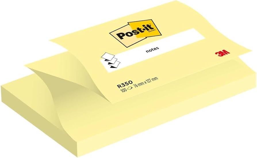 Taco de 90 notas adhesivas zig-zag 76 x 127 mm Post-it