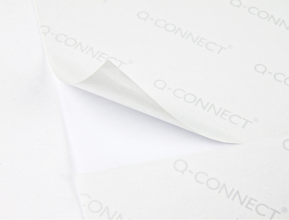 Etiquetas adhesivas A4 96,5 x 33,9 mm Q-Connect (Caja 100 hojas)