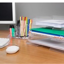 Organizador sobremesa transparente Offisys Rotho