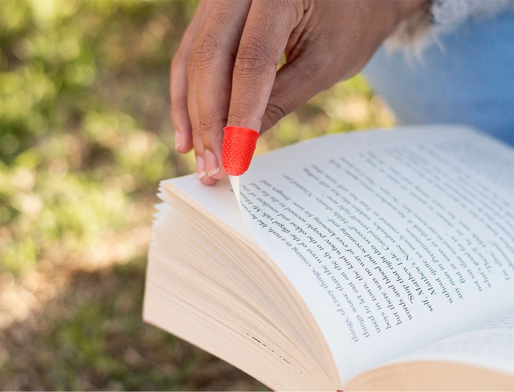 Dedil para facilitar el paso de páginas