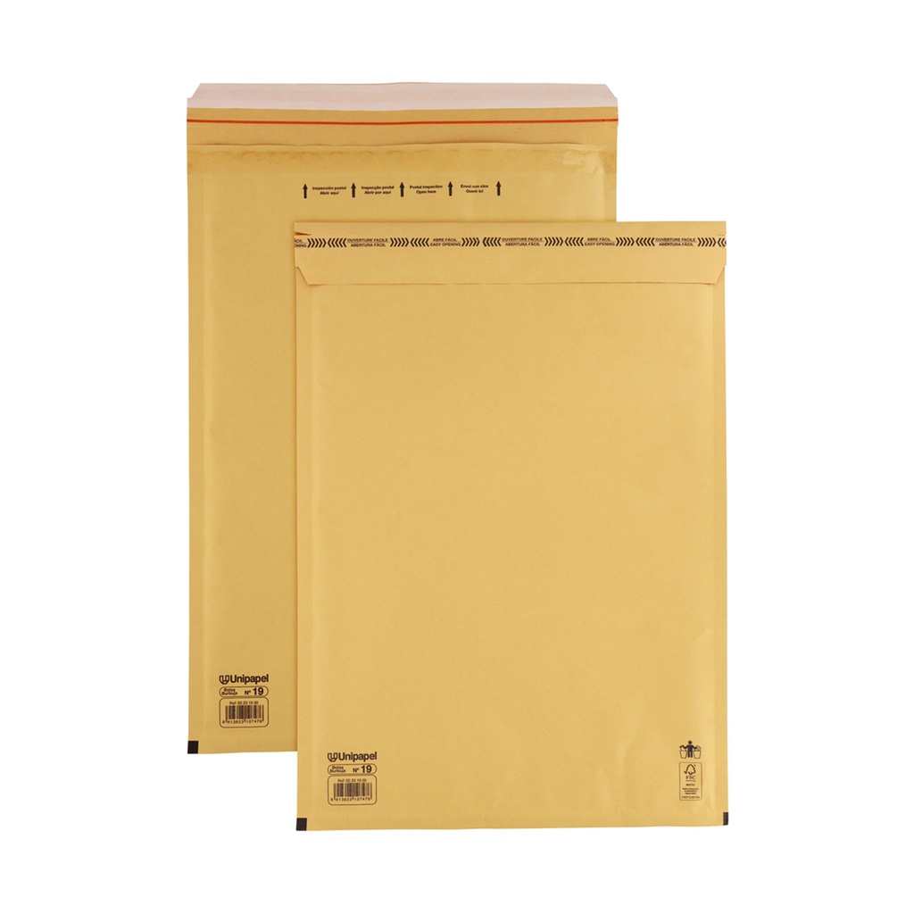 10 bolsas acolchada para envíos con acabado kraft