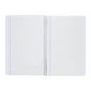 Interior del cuaderno de espiral Folio cuadriculado 80 hojas