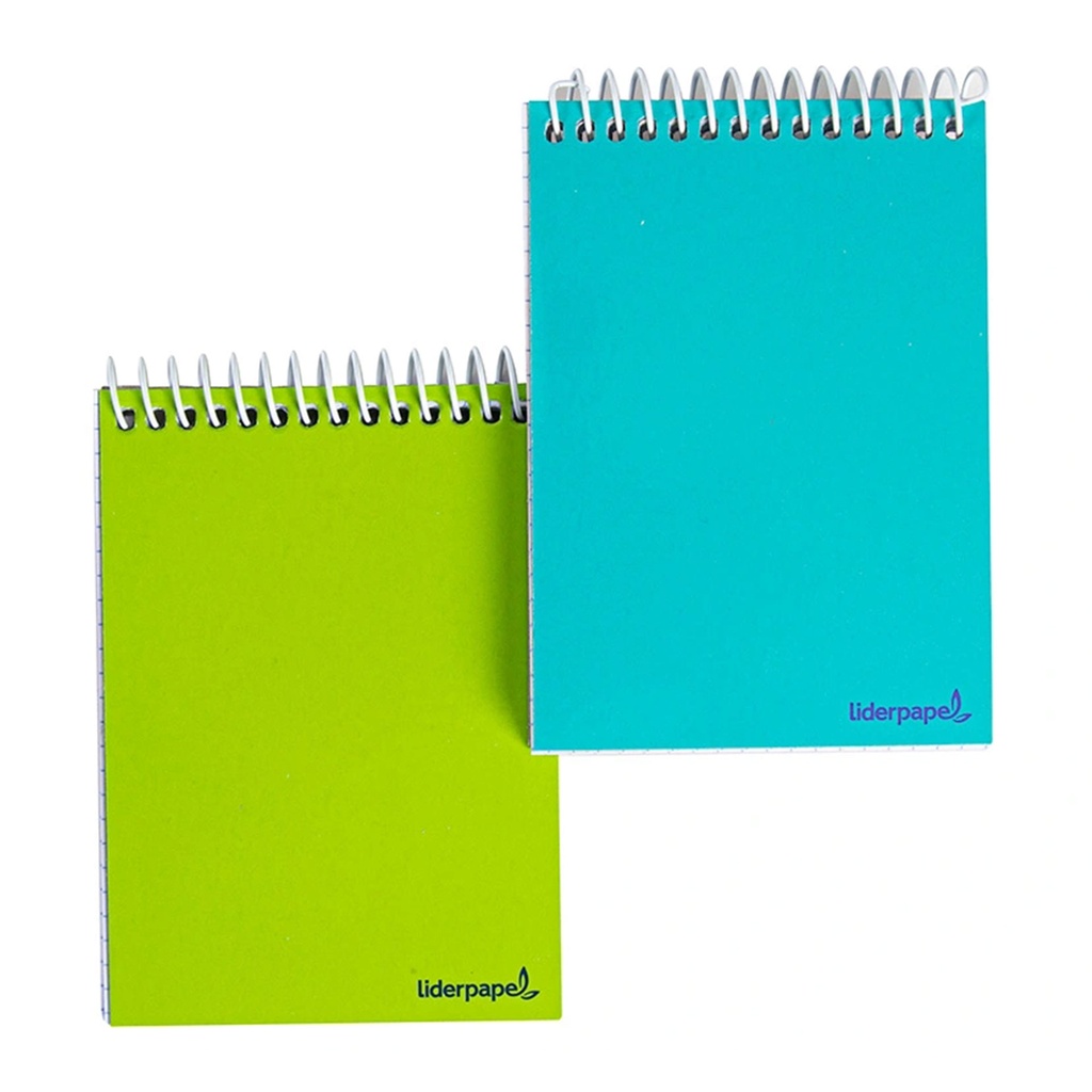 Bloc de espiral 16º cuadriculado 80 hojas Liderpapel