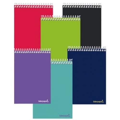 Bloc de espiral 8º cuadriculado 80 hojas Liderpapel