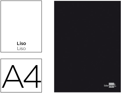 Libreta grapada A4 lisa 80 hojas Liderpapel