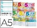 Libreta grapada A5 pautaguía 5 32 hojas Liderpapel