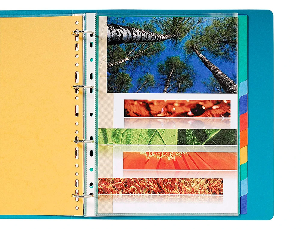 Separadores de cartulina de colores 12 hojas A4 Q-Connect