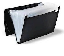 Carpeta clasificadora para recibos de 13 departamentos