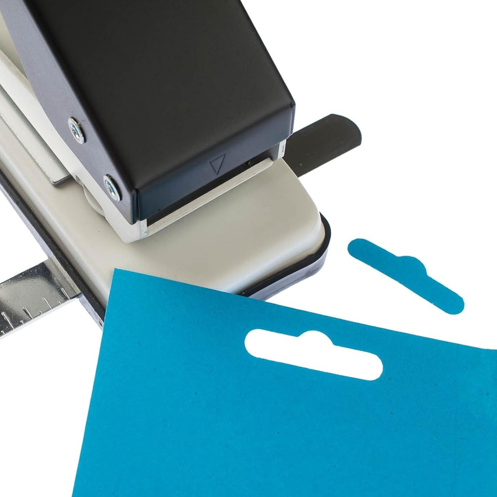 Perforadora Euro-Hole profesional para colgar blísters en ganchos de exposición