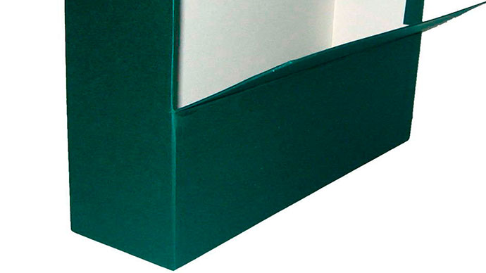 Caja transferencia tela verde Folio 110 mm Elba 100580262