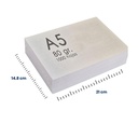 Medidas del papel DIN A5 80 g/m² (Paquete de 1000 hojas)
