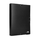 Carpeta de proyectos lomo de 5 cm negro con gomas