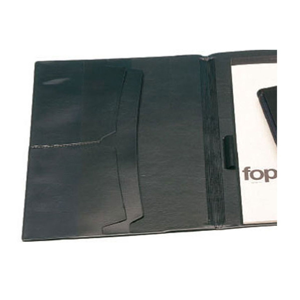 Carpeta convención símil piel negra