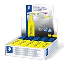 Rotulador fluorescente amarillo Staedtler Textsurfer Classic 364 en caja individual con información técnica