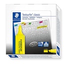 Expositor de rotuladores fluorescentes Staedtler Textsurfer Classic amarillo con 10 unidades