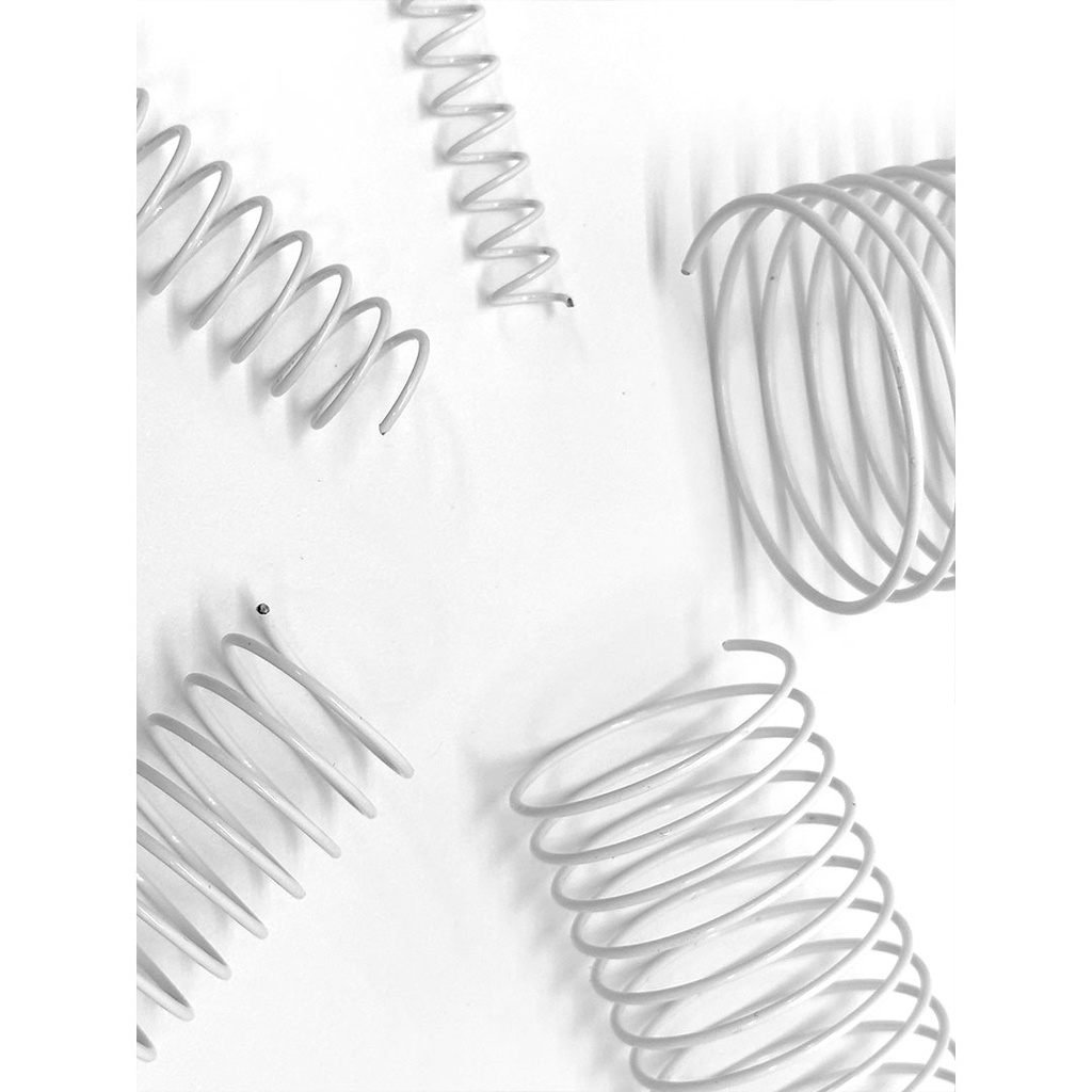 Comprar espiral metálica blanca de 24 mm de diámetro para encuadernar online