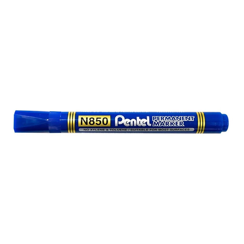 Rotulador permanente Pentel N850 azul punta redonda de trazo 1,5 a 3 mm