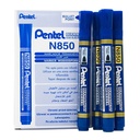 Caja de rotuladores permanentes Pentel N850 azul